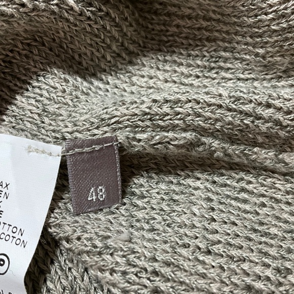 LORENA ANTONIAZZI Linen / Silk / Cotton Blend Light Weight Knit Pop Over Dress L - Picture 10 of 12